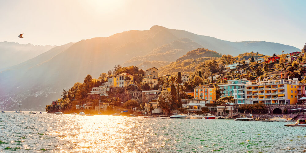 View of Ascona from the water - our excursion tips for it